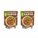 Готовый обед 2 в 1 Быстрый Харчо суп с мясом говядины, консервы на охоту, рыбалку, полезная еда