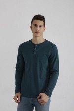 Футболка с длинным рукавом 1149-013 петроль