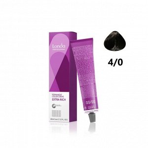 Стойкая крем краска для волос тон 4/0 шатен Londa Color 60 мл