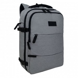 Рюкзак молодежный GRIZZLY с отделением для ноутбука 15", креплением для чемодана и потайным карманом, мужской