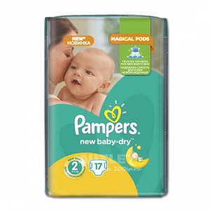 PAMPERS Подгузники New Baby-Dry Mini Микро Упаковка 17