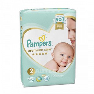 PAMPERS Подгузники Premium Care Mini (4-8 кг) Экономичная Упаковка 66