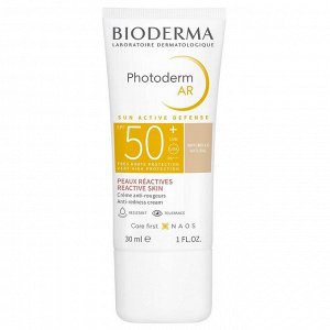 БИОДЕРМА солнцезащитный крем ФОТОДЕРМ AR SPF 50+ с тоном для кожи с покраснениями 30мл