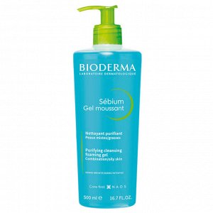 Bioderma Sebium Мусс-гель очищающий 500мл