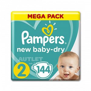 PAMPERS Подгузники New Baby Mini Малая Мега Упаковка 144\148