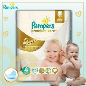 PAMPERS Подгузники Premium Care Maxi Микро Упаковка 20