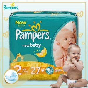 PAMPERS Подгузники New Baby Mini Стандартная Упаковка 27