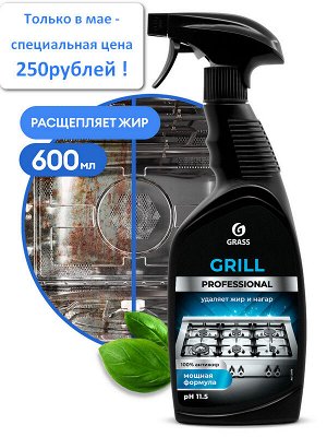 Grass Grill Professional От жира и копоти Чистящее средство для грилей, пароконвектоматов, фритюрниц, жарочного оборудования другого кухонного оборудования 600мл спрей