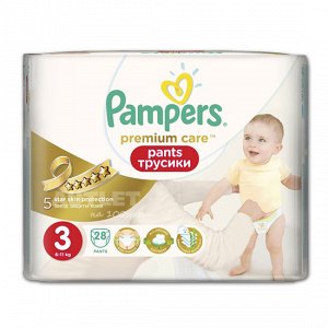 PAMPERS Подгузники-трусики Premium Care Pants Midi Средняя Упаковка 28