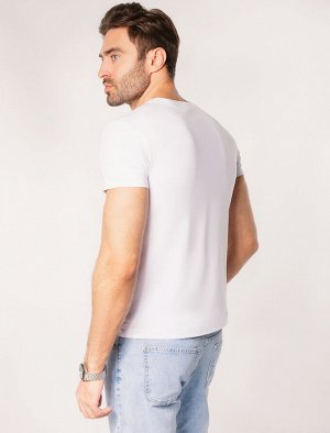 Футболка slim fit из премиального хлопка с эластаном