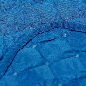 Покрывало 2-спальное, 200х180 см, 100% полиэстер, стеганое, Silvano, Жатка Элегант, сине-зеленое
