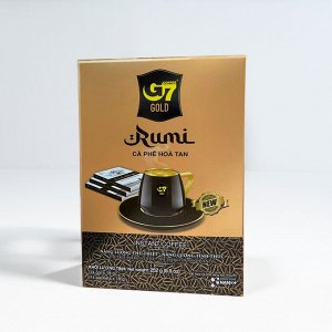 Кофе растворимый G7 GOLD RUMI 3в1,14шт*18г , ВЬЕТНАМ (TRUNG NGUYEN G7 GOLD RUMI PICASSO LATTE)