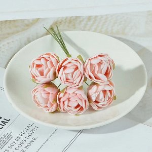 Камелии на проволоке. 6 шт. 10 см.