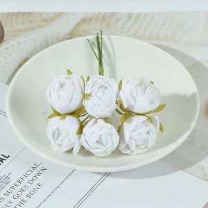 Камелии на проволоке. 6 шт. 10 см.