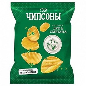 «Чипсоны», чипсы со вкусом сметаны и лука, 90 г