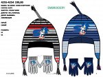BW 4255-4254  ШАПКА  НА ФЛИСЕ  SONIC  И ПЕРЧАТКИ
