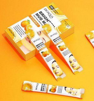 Очищающая маска на основе каолиновой глины и экстрактом витамина С в стиках, набор 10шт