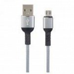 PERFEO Кабель USB2.0 A вилка - Micro USB вилка, серый, длина 1 м., бокс