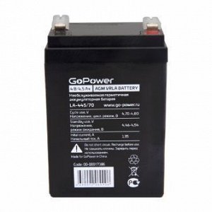 Аккумуляторы GoPower свинцово-кислотные LA-445/70 4V 4.5Ah