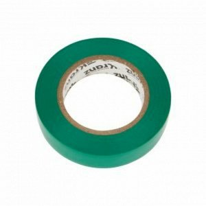 Изолента ПВХ KRANZ 0.13х15 мм, 20 м, зеленая (10 шт./уп.)