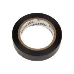 Изолента ПВХ KRANZ 0.13х15 мм, 10 м, черная (10 шт./уп.)