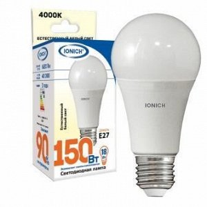 Лампа светодиодная IONICH A60 18Вт 4000К E27