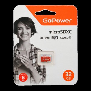 Карта памяти microSD GoPower 32GB Class10 UHS-I б/а