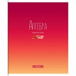 Тетрадь предметная 48л. ArtSpace &quot;Градиент&quot; - Алгебра, глянцевый уф-лак
