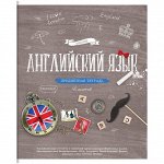 Тетрадь предметная 48л. ArtSpace &quot;Красивые уроки&quot; - Английский язык, ВД-лак