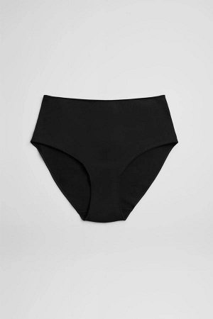 19642 High waist Трусы высокие Белый, Телесный, Черный