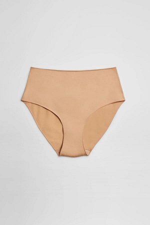19642 High waist Трусы высокие Белый, Телесный, Черный