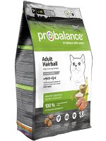 ProBalance Adult Hairball Корм сухой для кошек, облегчающий выведение шерсти, 1,8 кг 1/6