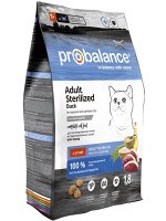ProBalance Sterilized Duck Корм сухой для стерилиз. кошек/ кастр. котов  (утка), 1,8 кг 1/6