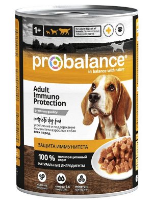 Probalance Adult Immuno Protection Корм консервированный для собак с говядиной, 850 гр 1/6