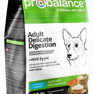 ProBalance Delicate Digestion Корм сухой для взрослых собак с курицей и гречкой, 15 кг