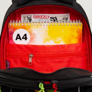 Рюкзак школьный GRIZZLYс карманом для ноутбука 13", анатомической спинкой, для мальчика