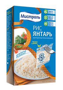 Рис Янтарь длиннозёрный варочные пакеты, 5шт * 80гр