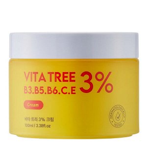 Осветляющий крем для лица с витаминами ShinCos.Lab Vita Tree B3/В5/В6/С/Е 3% Cream, 100мл
