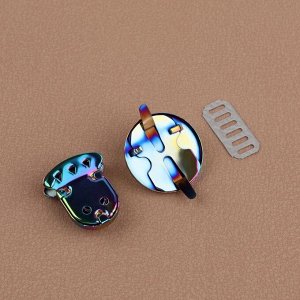 Застёжка для сумки, 3 * 3 см, цвет бензин