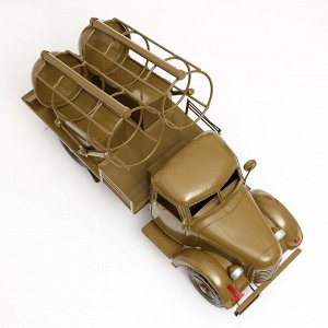 Фигурка металл, держатель для бутылок «Грузовик», зелёный