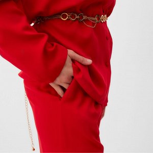Костюм женский (рубашка, брюки) MINAKU:Casual Collection цвет красный