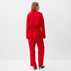 Костюм женский (рубашка, брюки) MINAKU:Casual Collection цвет красный
