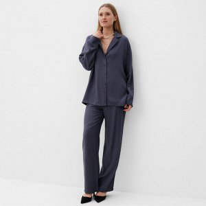 Костюм женский (рубашка, брюки) MINAKU: Casual Collection, графит
