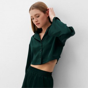 Комплект (сорочка, шорты) женская MINAKU:, Home collection цвет изумруд.