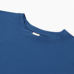 Футболка укороченная женская MINAKU OVERSIZE FIT: цвет электро