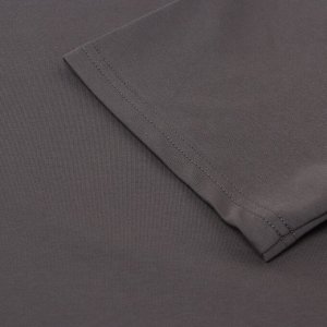 Футболка укороченная женская MINAKU OVERSIZE FIT: цвет графит