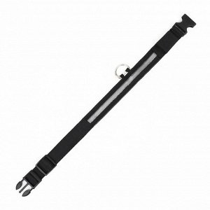 Ошейник с подсветкой размер L, ОШ 45-52x2.5 см, 3 режима свечения чёрный