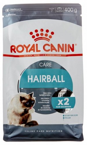 Royal Canin HAIRBALL CARE (ХЭЙРБОЛ КЭА)Питание для кошек в возрасте от 1 года и старше, способствует в 2 раза более эффективному выведению