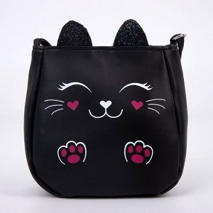 Сумка детская для девочки «Чёрный котик»