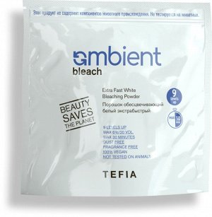 Tefia Обесцвечивающий порошок белый, экстрабыстрый пакет AMBIENT Bleach 500 гр Тефия